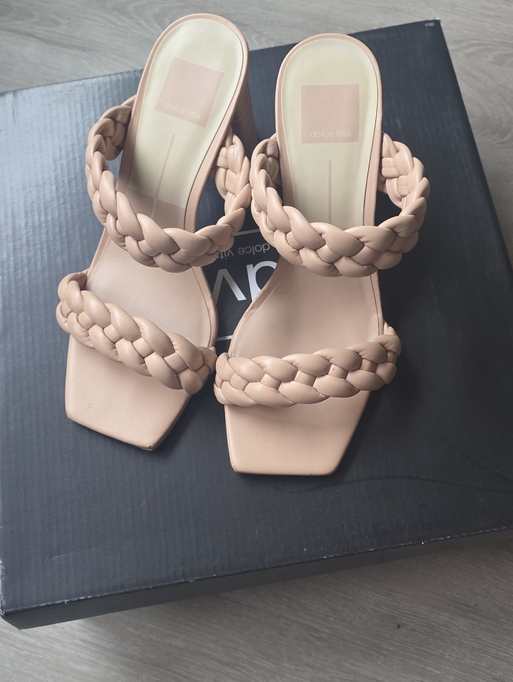 Dolce Vita Women's Braided Strap Heeled Sandals - Blush